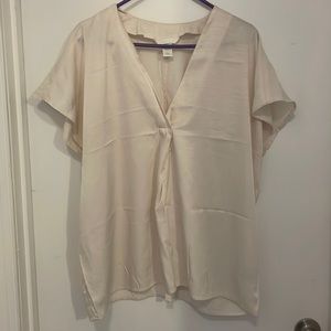 Satiny work blouse
